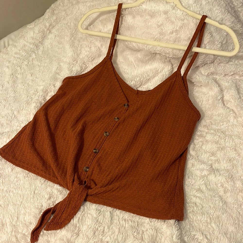 Rue 21 tank top. Size L, burnt red/orange